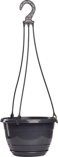 Кашпо 5 Plast Глория подвесной D27.5 (6 л, антрацит)