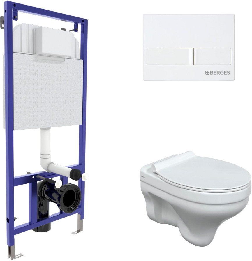 

Унитаз подвесной Berges Wasserhaus Albit S + Top Slim SO + Novum + L1 042436