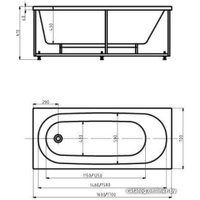 Ванна Aquatek Оберон 180x80