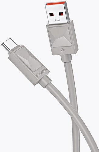 Borofone BX109 USB Type-A - USB Type-C (1 м, серый)