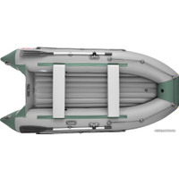 Моторно-гребная лодка Roger Boat Trofey 3500 (без киля, серый/зеленый)
