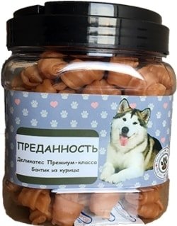 

Лакомство для собак O'dog Преданность - Бантик из курицы 750 г