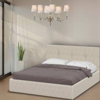 Кровать Mio Tesoro Империал 160x200 (№4/велюр бежевый)