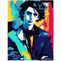 Картина по номерам Red Panda Тимоти Шаламе Поп Арт p54958