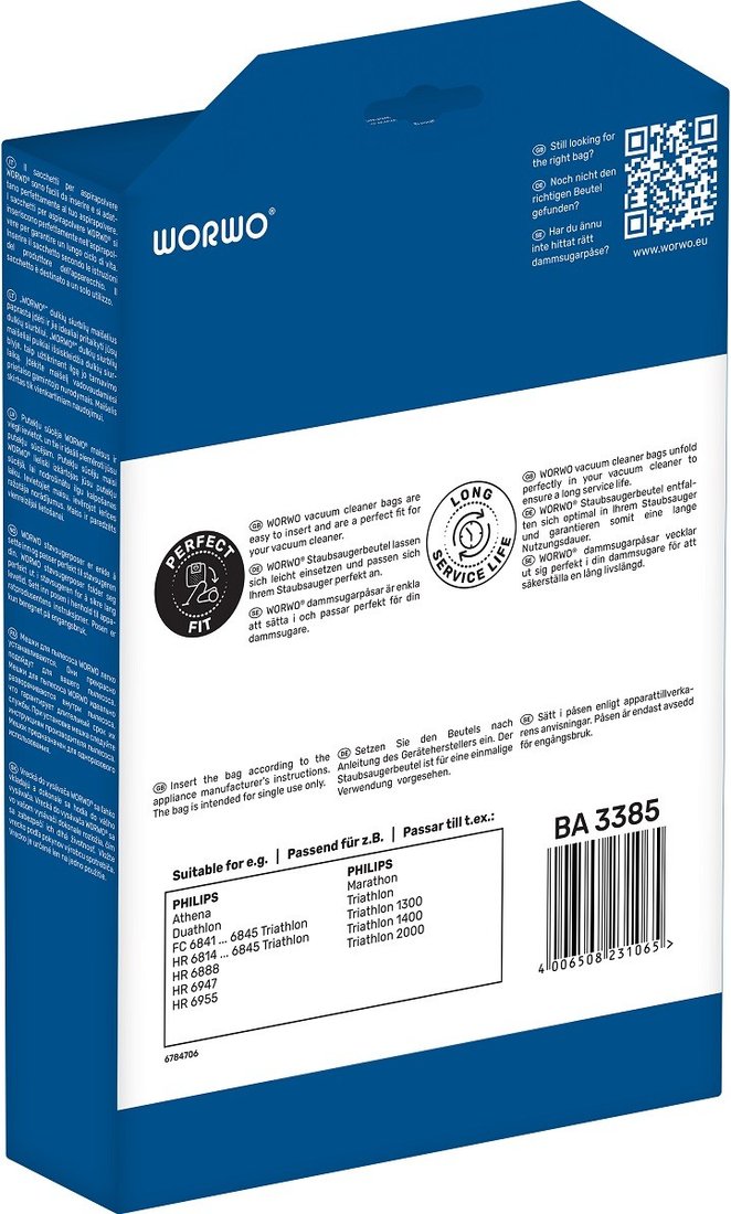 

Комплект одноразовых мешков Dr.Electro BA3385