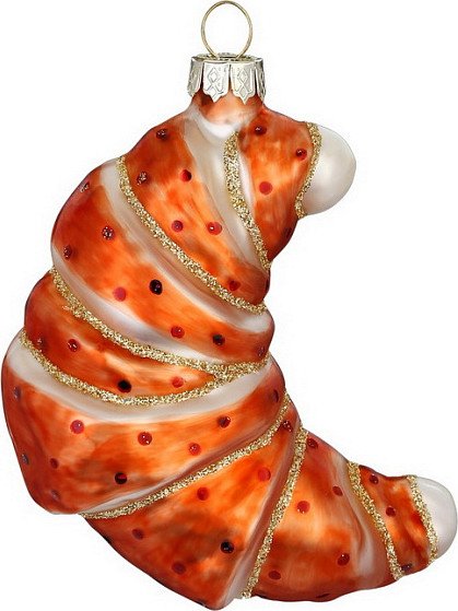 

Елочная игрушка Inge's Christmas Figural Glass Ornaments Круассан 64996H120