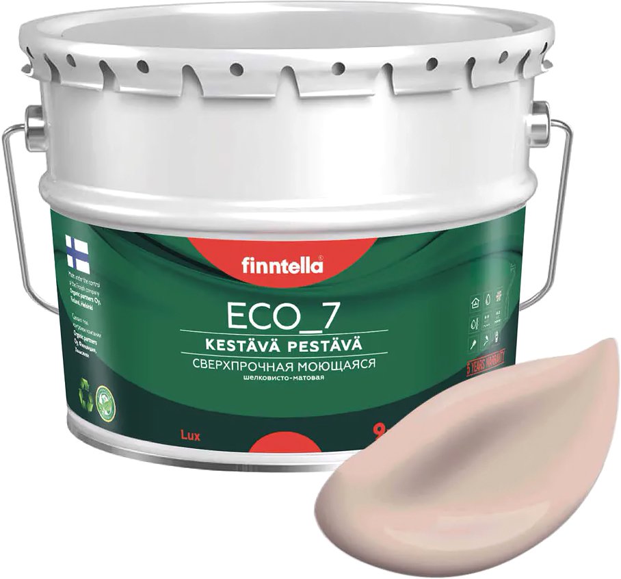 

Краска Finntella Eco 7 Kerma F-09-2-9-FL103 9 л (светло-бежевый)