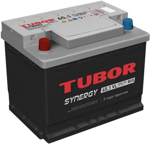 

Автомобильный аккумулятор Tubor Synergy L+ (65 А·ч)