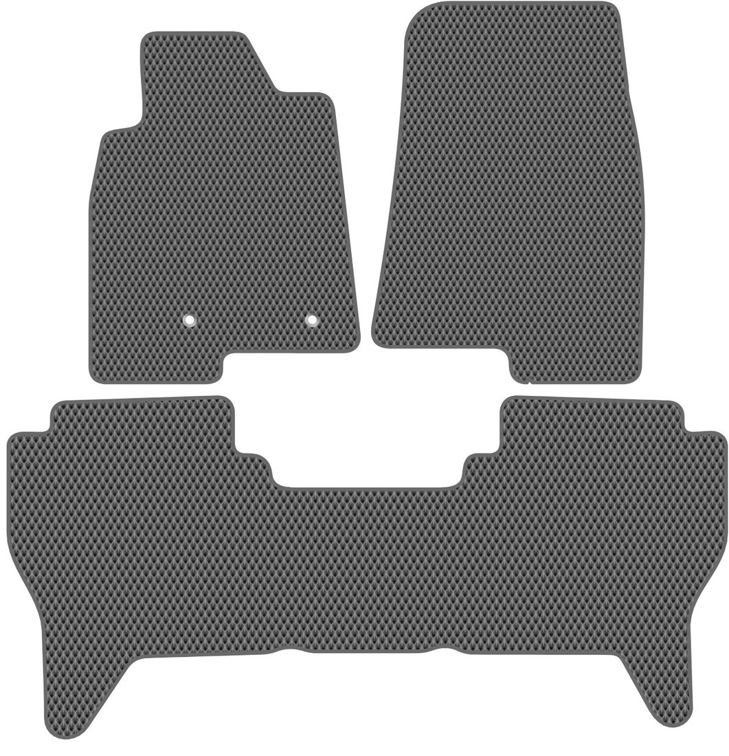 

Комплект ковриков для авто Alicosta Mitsubishi Pajero III, IV (suv / V90 (5 дв.), V70 (5 дв.)) 2003 - 2020 (серый, ромб)
