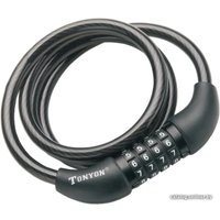 Тросовый велосипедный замок Tonyon 10x1500 567С-1015 (черный)