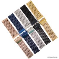 Браслет Rumi Shark металлический 20 мм (золотистый)