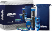 Fusion Proglide 3 сменные кассеты + 3 насадки для бороды + чехол