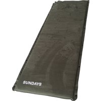 Самонадувающийся коврик Sundays ZC-SIM006 (5см, 2шт, серый)