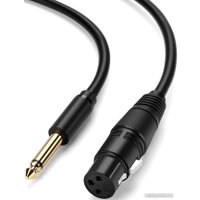 Кабель Ugreen AV131 6.3 Jack - XLR (3 м, черный)