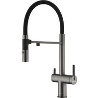 Смеситель Paulmark Gravity Gr213888-GM (черный/вороненая сталь)