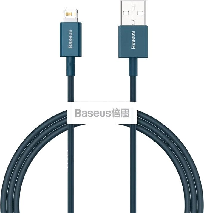 

Кабель Baseus Superior USB Type-A - Lightning (1 м, синий)