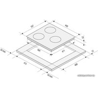 Варочная панель Krona Inizio 45 WH