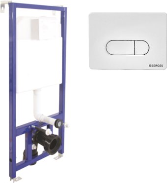 Инсталляция для унитаза Berges Wasserhaus Novum 525 D1 040000+040031