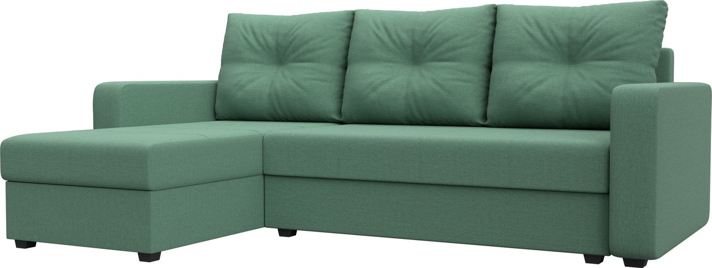 

Угловой диван Лига диванов Ливерпуль Лайт левый 125987L (рогожка амур зеленый)