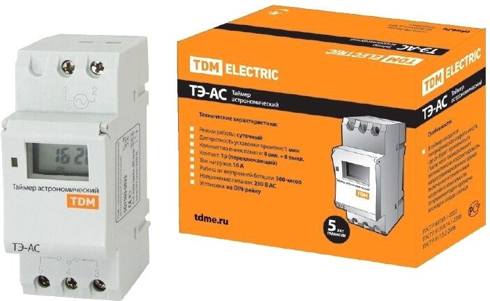 

Таймер электронный TDM Electric SQ1503-0023