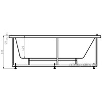 Ванна Aquatek Лея 170x75 с гидромассажем (слив справа)
