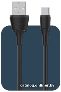 Кабель Celebrat FLY-2 Type-C (1 м, черный)