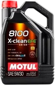 

Моторное масло Motul 8100 X-Clean EFE 5W-30 4л