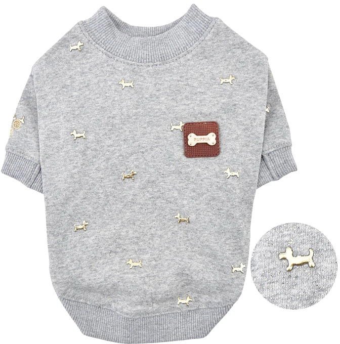 

Свитер для животных Puppia Gia PARD-TS1551-MG-XL (серый)