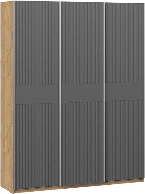 

Шкаф-купе Трия Оскар Хилтон Т2 1800 271084 (ручка серебро/дуб крафт золотой/графит матовый)