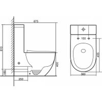 Унитаз напольный Grado GD-5203R
