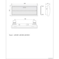 Светильник IEK ДПА 5040-3 LDPA0-5040-3H-K01