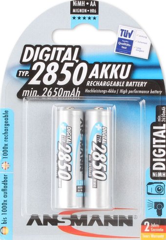 Аккумулятор Ansmann AA 2850mAh 2 шт. [5035082]