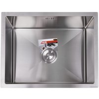 Кухонная мойка AKS Прямоугольная 57x46 (сатин никель)