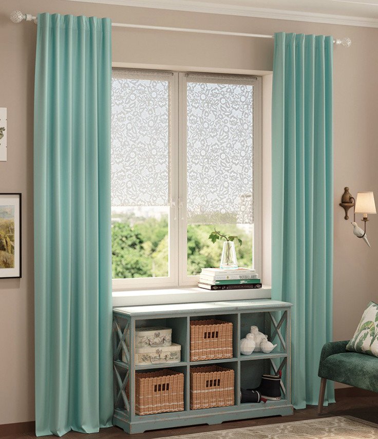 

Рулонные шторы Legrand Кружево 42.5x175 (белый)