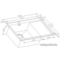 Кухонная мойка ZorG X-7851-L