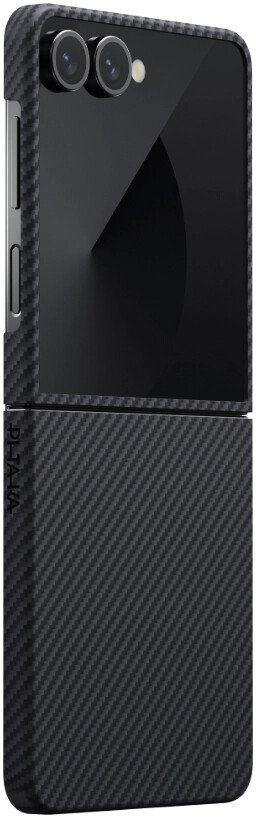 

Чехол для телефона Pitaka Ultra-Slim для Galaxy Z Flip7 (600D Black/Grey Twill)