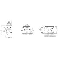 Унитаз подвесной Jacob Delafon Nouvelle Vague EDJ102-00 (без сиденья)