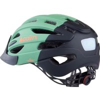 Cпортивный шлем Cairn Fusion LED USB (S, зеленый/черный)