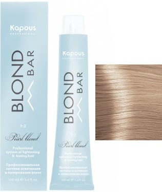 

Крем-краска для волос Kapous Professional Blond Bar с экстрактом жемчуга BB 062 малиновое суфле