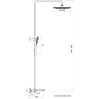 Душевая система  Ravak TE 092.00/150 [X070098]