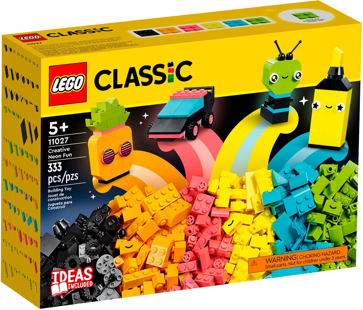 

Набор деталей LEGO Classic 11027 Творческое неоновое веселье