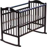 Классическая детская кроватка Мой Малыш 4 (массив берез, темный) в Гродно