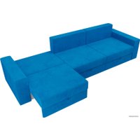 Диван Лига диванов Мэдисон Long 106171 (велюр, голубой)