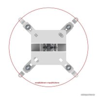 Кронштейн для проектора UniTeki PM2102W (белый)