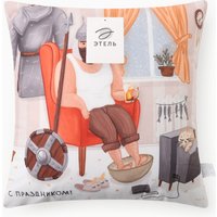 Декоративная подушка Этель Рыцарь 10805389 (40x40, велюр)