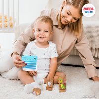 Кубики Mega Toys Кубики на оси Дикие животные 15202