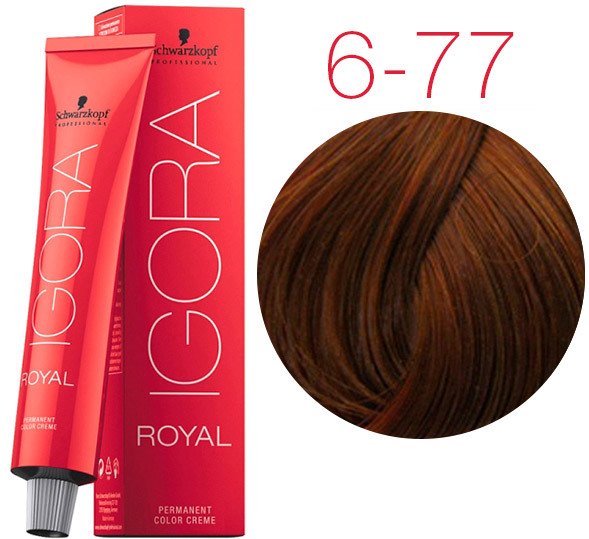 

Крем-краска для волос Schwarzkopf Professional Igora Royal Permanent Color Creme 6-77 60 мл