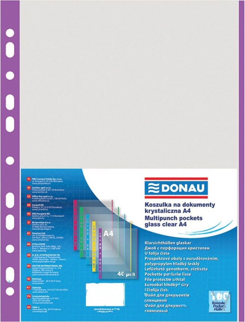 

Папка для бумаг Donau 1774100PL-23 (фиолетовый)