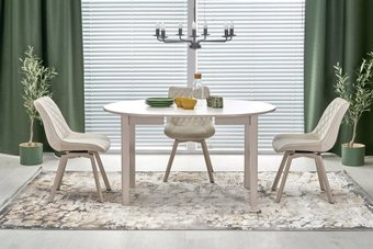 Кухонный стол Halmar Ringo 102-142/102 (кашемир/кашемир)