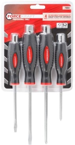 

Набор отверток ForceKraft FK-7004 (4 предмета)